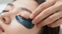 two hand eye patch removal