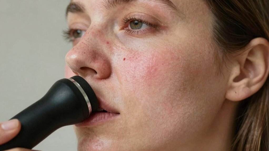 vacuum aggravates acne prone