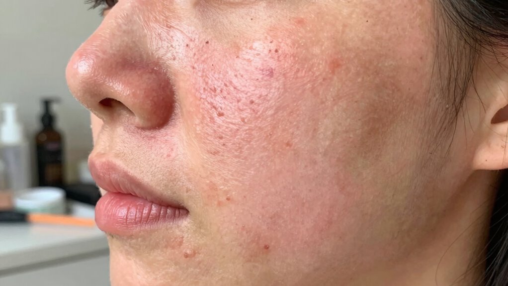 watch for skin redness