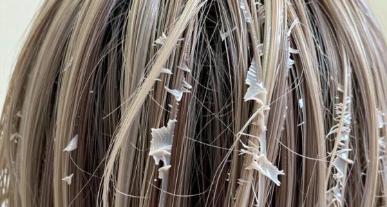 damaged stiff brittle hair