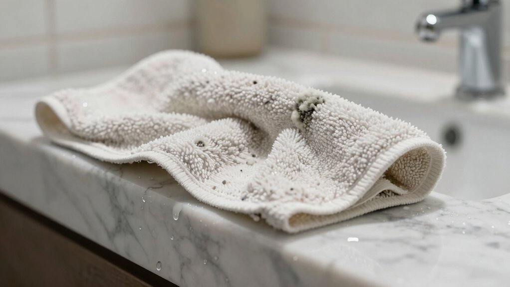 damp towels promote microbial growth