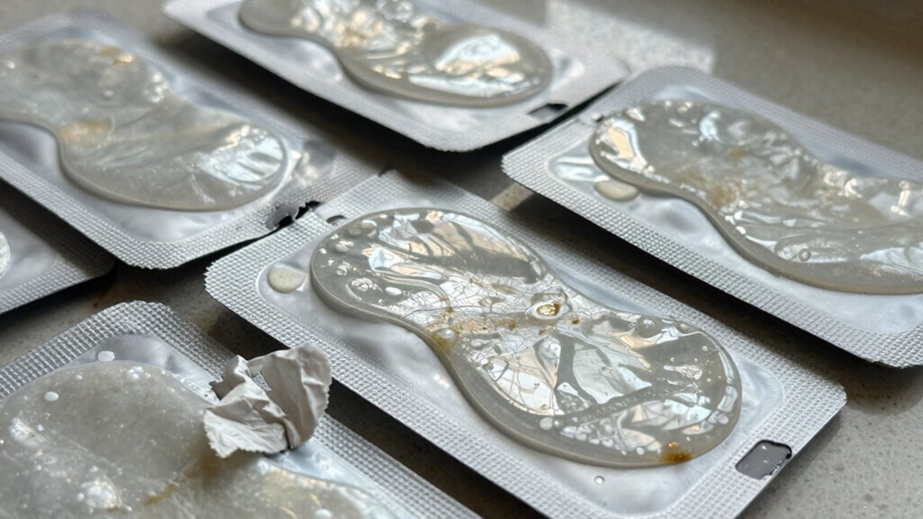 deterioration of hydrogel patches