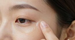 gentle delicate eye application