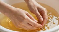 messy paraffin wax treatment