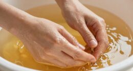 messy paraffin wax treatment