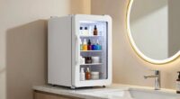 mirror equipped skincare refrigerators