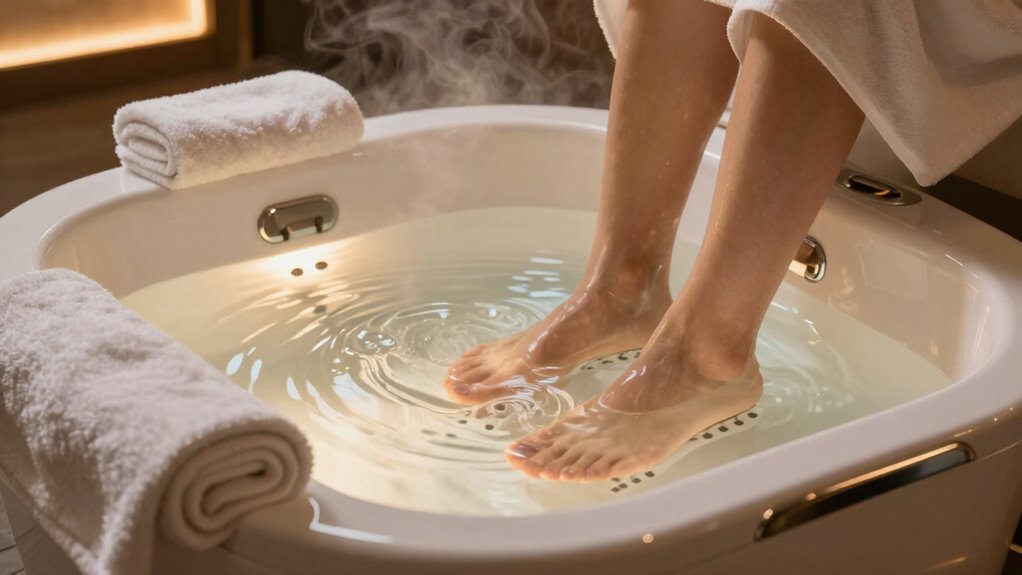 relaxing heated foot massage