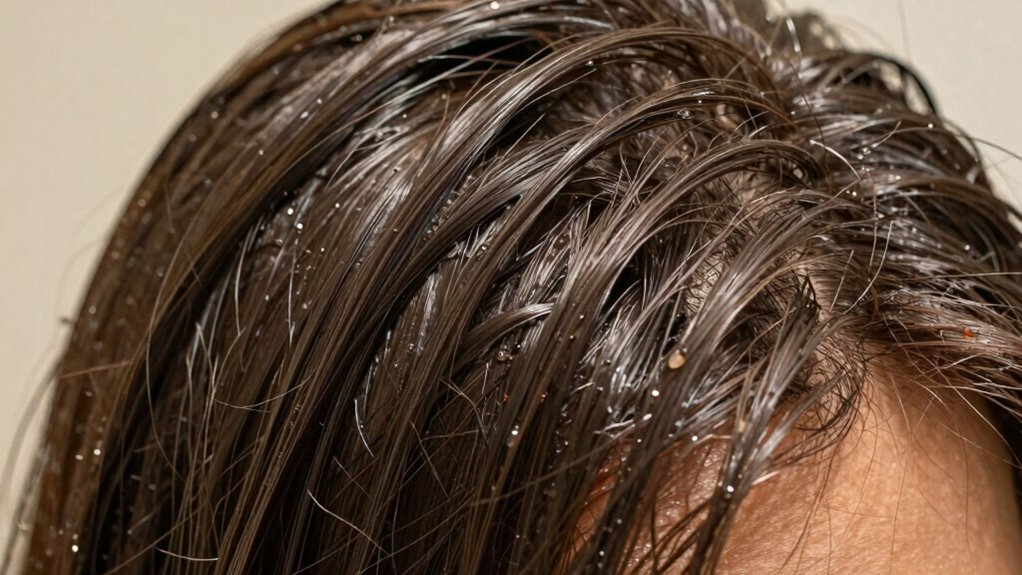 scalp buildup causes greasy hair