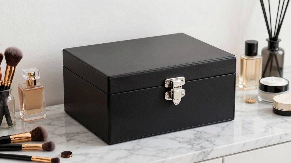 secure organized beauty storage