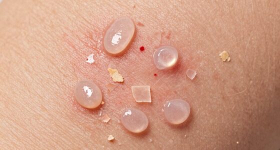 visible on dry skin