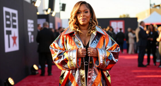 Queen Latifah Bundles Up in a Bold, Oversized Coat on the 2026 BET Awards Red Carpet