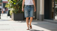 Jean Shorts Look Anything But "Dated" When Worn With This Basic Trend and Summer 2026's It Flats