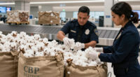 CBP Seizes 440 Pounds Of Unprocessed Cotton At Virginia’s Dulles Airport