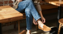 Bootcut Jeans Are Trending—This Timeless Autumn Flat Shoe Trend Makes Them Look Best