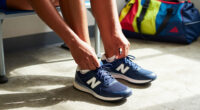 Coco Gauff Kicks Off US Open Run In Custom Navy New Balance Look And A New Colorway Of Her CG2 Signature Shoes