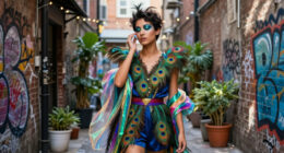 Only Kim Shui Would Hold A Peacock-Inspired Show In An Alleyway