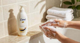 15.3-Oz Dove Serum+ Dewy Shower Oil Body Wash (Coconut & Geranium Oil) $8.55 W/ S&S