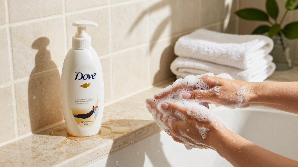 15.3-Oz Dove Serum+ Dewy Shower Oil Body Wash (Coconut & Geranium Oil) $8.55 W/ S&S