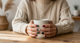 Argyle Nails Are The Cosy Cool-Girl Manicure To Know This Autumn