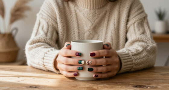 Argyle Nails Are The Cosy Cool-Girl Manicure To Know This Autumn