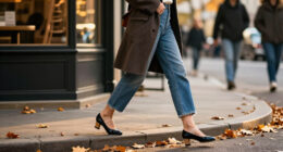 Granny Jeans And Pretty Heeled Ballerinas Are The Autumn Outfit Formula It Girls Are Loving